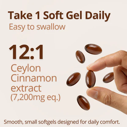 Ceylon Cinnamon 7200mg Equivalent with MCT Oil
